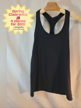 Lululemon Racerback Solid Black Tank W/O Built-in Bra